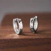 925 sterling silver crushed ice earrings for women, simple, light luxury, fashionable, Hong Kong style, individual and exquisite, sparkling earrings 0140B Application Scenario